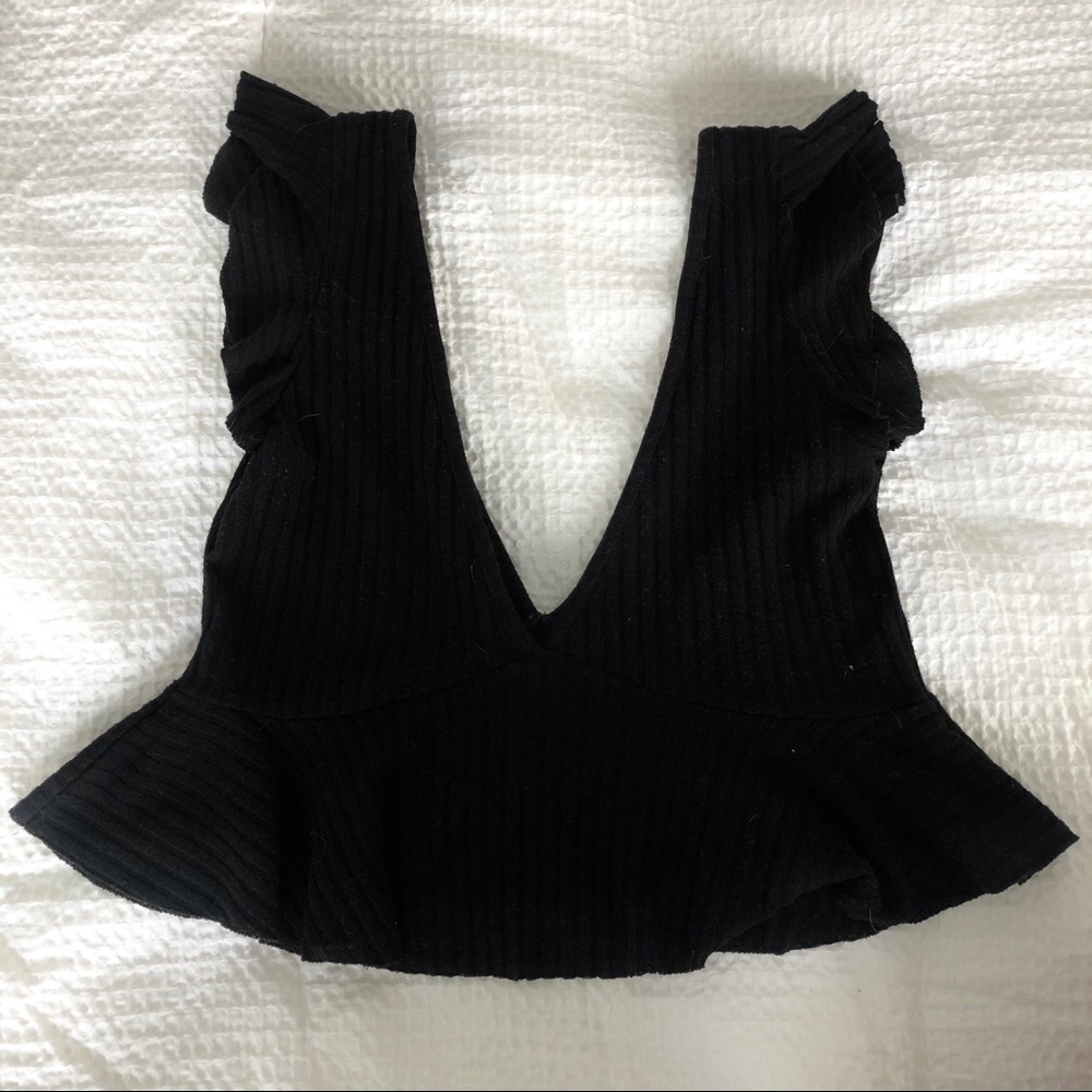 Deep V-Neck Top - Picture 2 of 3